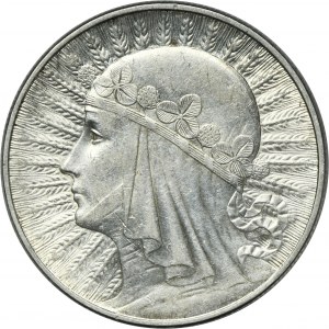 Głowa Kobiety, 10 złotych Warszawa 1933