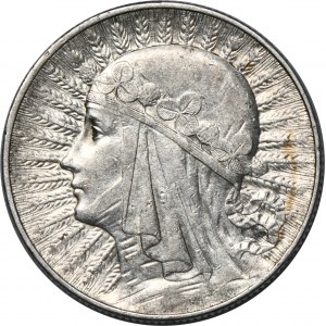 Głowa Kobiety, 5 złotych Warszawa 1932 - RZADKIE