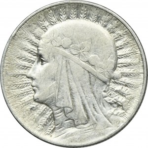 Głowa Kobiety, 5 złotych Warszawa 1933