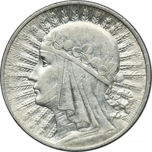 Głowa Kobiety, 10 złotych Londyn 1932