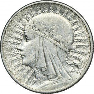 Głowa Kobiety, 10 złotych Londyn 1932