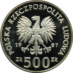 500 złotych 1987 XV Zimowe Igrzyska Olimpijskie