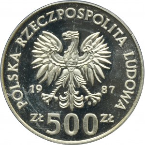 500 złotych 1987 XV Zimowe Igrzyska Olimpijskie
