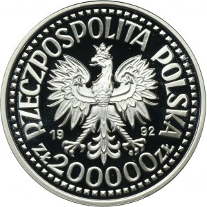 200.000 złotych 1992 Władysław III Warneńczyk - popiersie