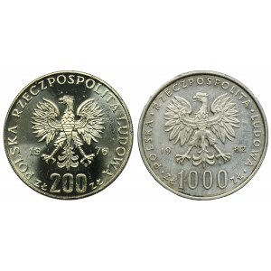 Zestaw, 200-1.000 złotych 1976-1982 (2 szt.)