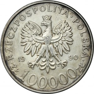 100.000 złotych 1990 Solidarność - TYP A