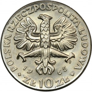 10 złotych 1965 VII Wieków Warszawy, Nike