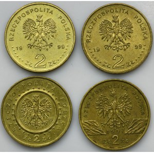 Zestaw, 2 złote GOLD NORDIC 1997-1999 (4 szt.)