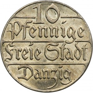 Free City of Danzig, 10 pfennige 1923