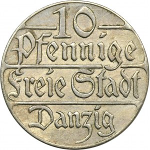 Free City of Danzig, 10 pfennige 1923