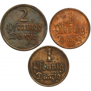 Zestaw, 1-2 fenigi 1926-1937 (3 szt.)