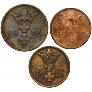 Zestaw, 1-2 fenigi 1926-1937 (3 szt.)