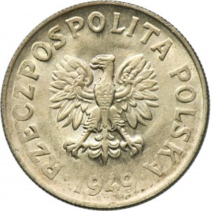 50 groszy 1949 Miedzionikiel - NIEDOBITA DATA