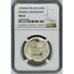 200 złotych 1974 XXX Lat PRL - NGC MS63