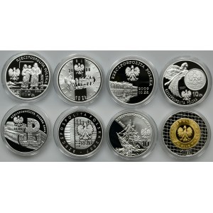 Zestaw, 10 złotych 2006-2009 (8 szt.)