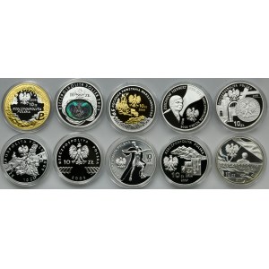 Zestaw, 10 złotych 2006-2011 (10 szt.)