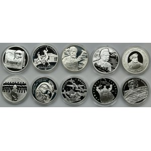 Zestaw, 10 złotych 2003-2011 (10 szt.)