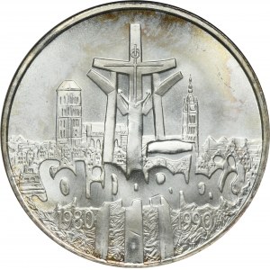 100.000 złotych 1990 Solidarność - TYP A - NGC MS64
