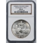 100.000 złotych 1990 Solidarność - TYP A - NGC MS64