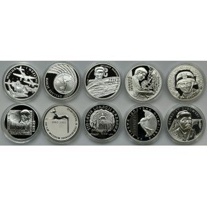 Zestaw, 10 złotych 2004-2012 (10 szt.)