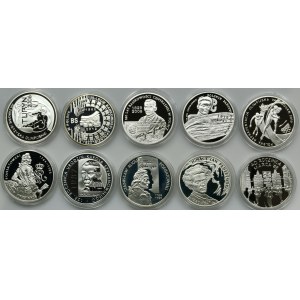 Zestaw, 10 złotych 2005-2012 (10 szt.)