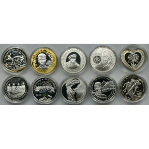 Zestaw, 10 złotych 2001-2012 (10 szt.)
