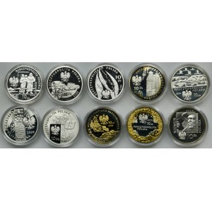 Zestaw, 10 złotych 2004-2012 (10 szt.)