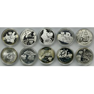Zestaw, 10 złotych 2002-2012 (10 szt.)