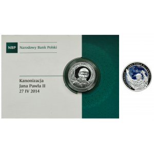 Zestaw, 10 i 20 złotych 2011-2014 Jan Paweł II (2 szt.)