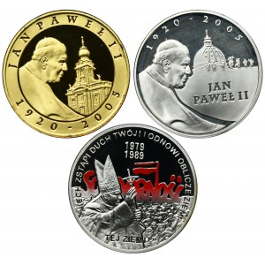 Zestaw, 10 złotych 2005-2009 (3 szt.)