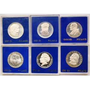 Zestaw, 100-1.000 złotych 1975-1983 (6 szt.)