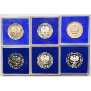 Zestaw, 50-100 złotych 1972-1977 (6 szt.)