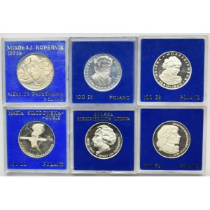 Zestaw, 100 złotych 1973-1977 (6 szt.)