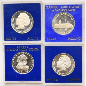 Zestaw, 100 złotych 1975 (4 szt.)