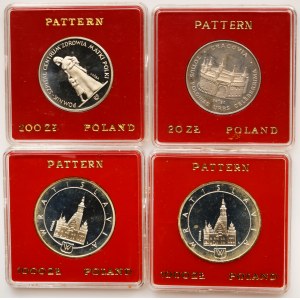 Zestaw, PRÓBY PRL, 20-1.000 złotych 1981-1987 (4 szt.)