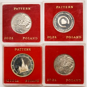 Zestaw, PRÓBY PRL, 20-1.000 złotych 1979-1987 (4 szt.)