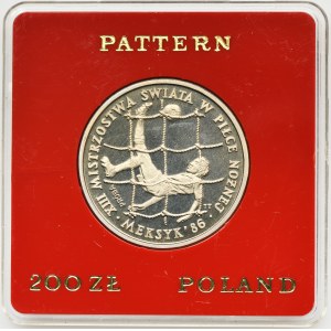 PRÓBA, 200 złotych 1985 MŚ Meksyk '86