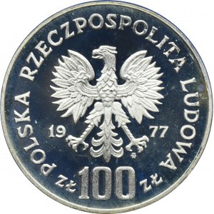 100 złotych 1977 Ochrona Środowiska Żubr