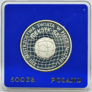 500 złotych 1986 Mistrzostwa Świata w Piłce Nożnej Meksyk