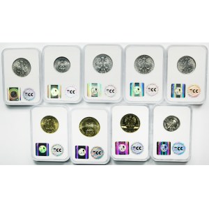 Zestaw, 1-20.000 złotych 1959-1993 (9 szt.) - GCN