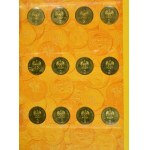 KOMPLET, 2 złote GOLD NORDIC 1995-2003 (70 szt.)