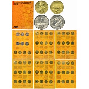 KOMPLET, 2 złote GOLD NORDIC 1995-2003 (70 szt.)