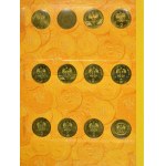 KOMPLET, 2 złote GOLD NORDIC 1995-2003 (70 szt.)