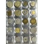 Zestaw, PRL, Klaser z monetami (287 szt.)