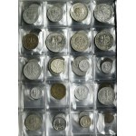 Zestaw, PRL, Klaser z monetami (287 szt.)