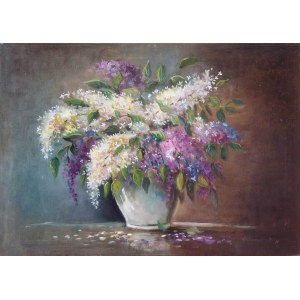 Richard Gbiorczyk, Lilacs in a Vase, 2019