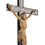 Italian wood and tortoiseshell crucifix - 18th century