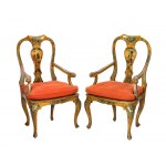 Pair of Louis XVI armchairs - Venice, 18th century