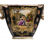 Porcelain vase - France, 19th century, signed JACOBE PETIT