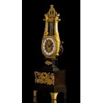 Lyre mantle clock, France, first quarter of the 19th century
